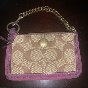 Coach Monogrammed Coin Purse